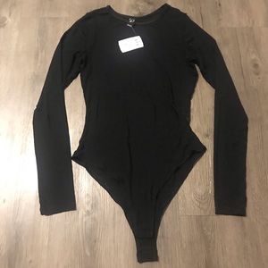 NWT!! SHEER black bodysuit!!